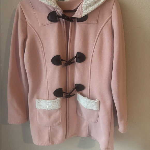 Pink Toggle Teddy Jacket for Women - Picture 2 of 8